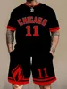 Two-piece Set New York Letter Print Men's Short Sleeve And Shorts Set Everyday Casual Men's T-shirt Street Fashion Sports Shorts 4
