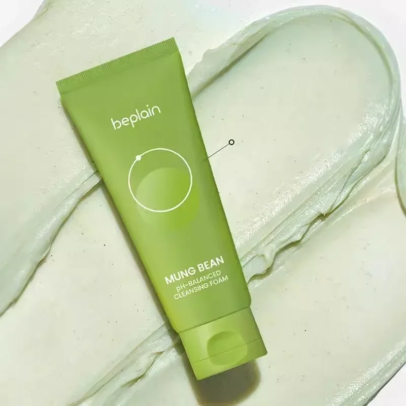 Korea Beplain Mung Bean Ph-balanced Face Cleansing Foam Facial Cleaning Care Products 1pc