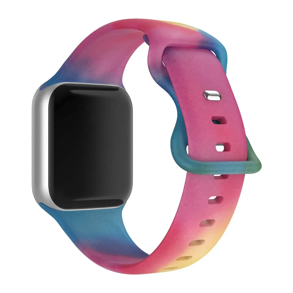 Vibrant Patterned Silicone Watch Strap - Premium Quality & Stylish Design