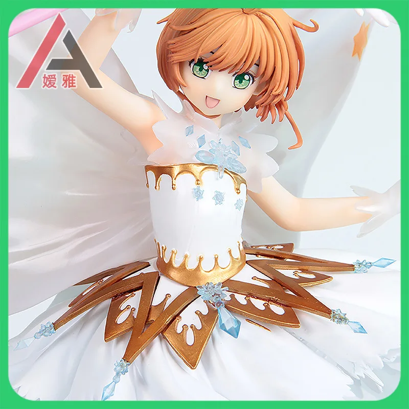 

37cm Anime Figure Card Captor Sakura Action Figure Sexy Kinomoto Sakura Clear Card Hello Brand New World Pvc Ornament Toy Gift