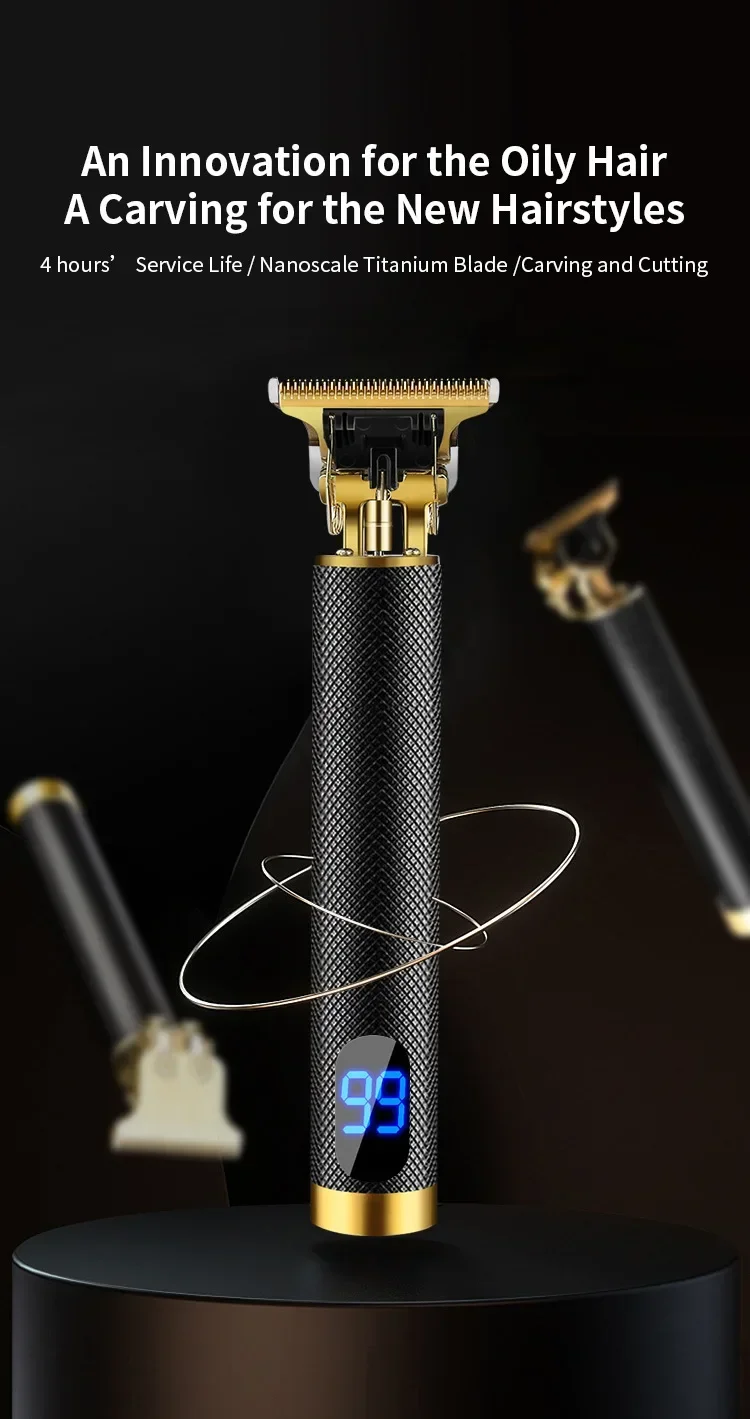 Description Picture 3 of itemBarber Retro Hair Trimmer Professional Razor Trimmer Cut Machine Wireless Hair Clipper Beard Man Shaving N1