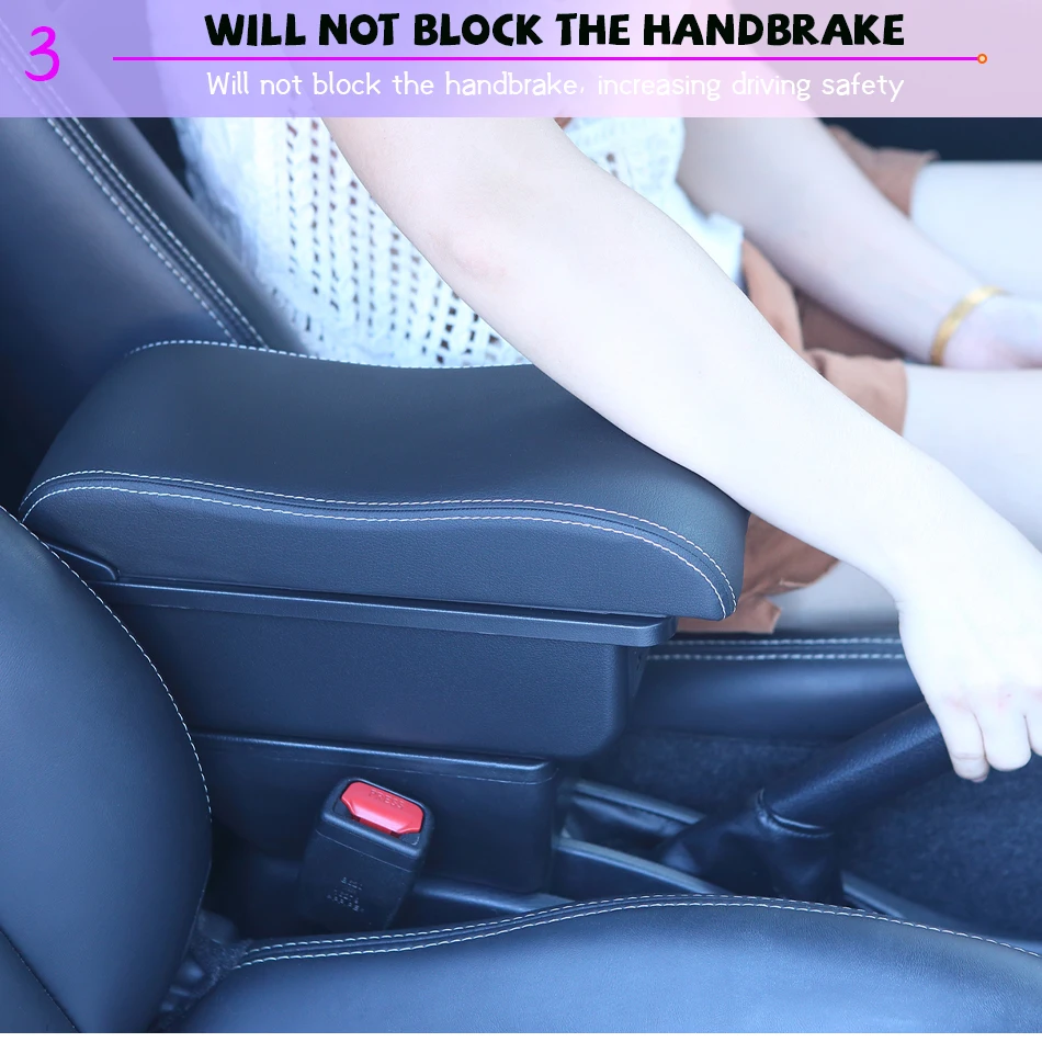 Für Renault Clio 4 Armlehne Für Renault Clio 3 III IV Auto-Armlehnenbox Auto-Zubehör Aufbewahrungsbox Halter Aschenbecher Gebogene Oberfläche – Detail 10
