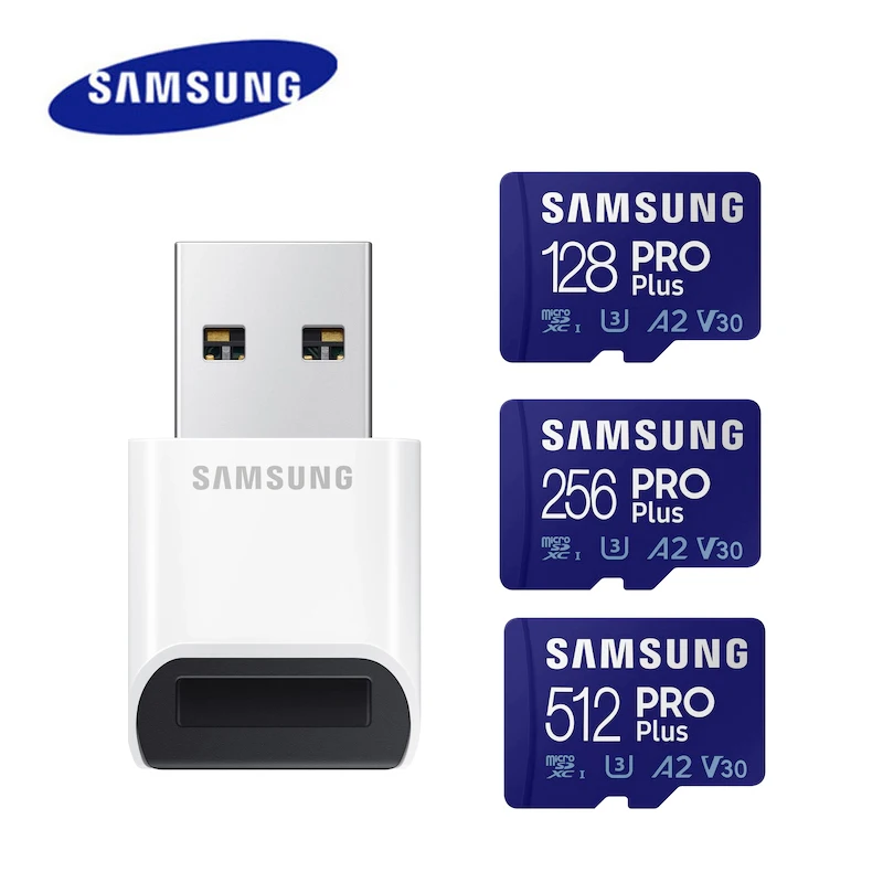 Samsung Evo/Pro Plus Micro Sd 64Gb Micro Sd/Tf Card 128Gb 256Gb 512Gb Flash Micro Card U3 4K Memory Card Per Telefono Drone Camera