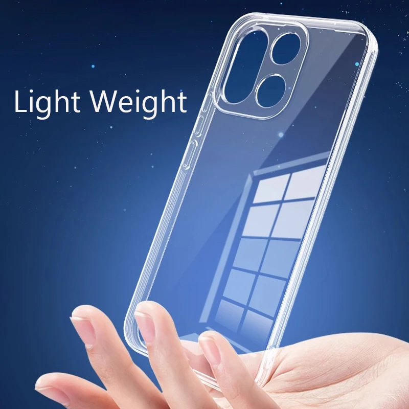Sleek Slim Soft TPU Clear Transparent Phone Case - Perfect Fit Cover