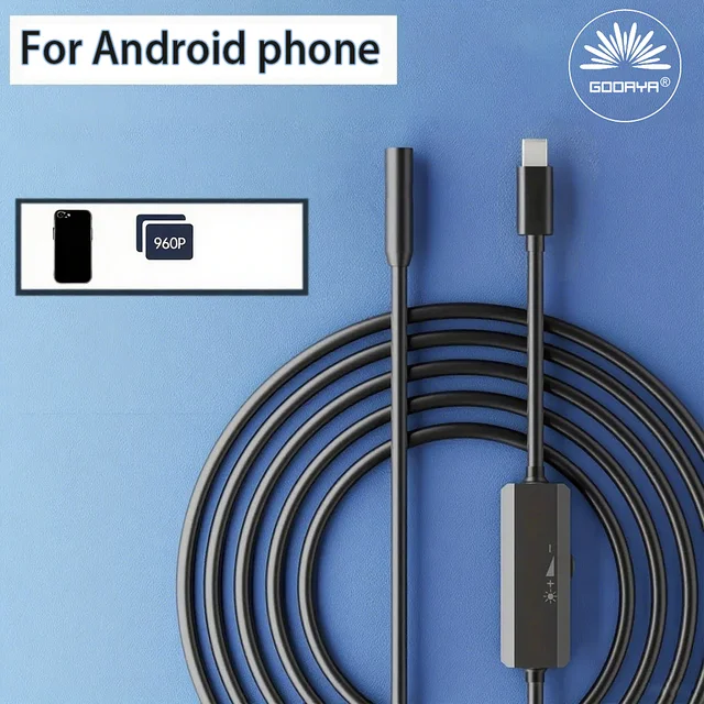5.5 7MM Android Endoscope 3 In 1 USB/Micro USB/Type-C Borescope Inspection Camera Waterproof for Android Smartphone 1