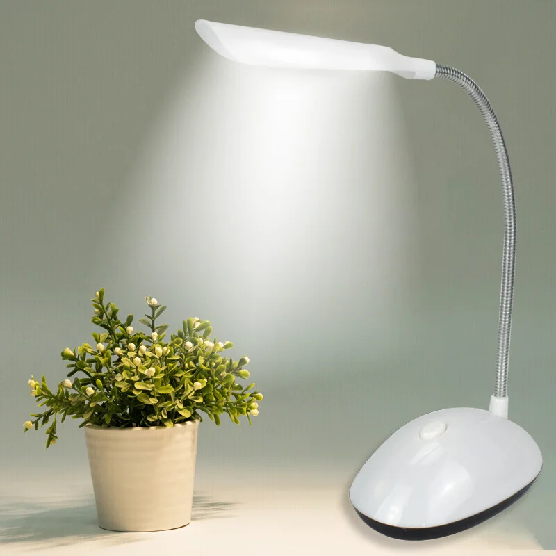 LED Folding Table Lamp 1Pc Reading Light AAA Battery Powered Eye Protection Night Lamp Bedroom Bedside Study Lighting Desk