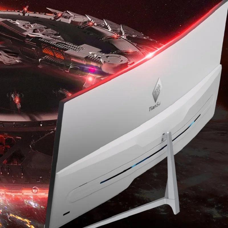 TIANSU ũž ǻ ȭ Ŀ ÷ , PC DP 1920x1080P, 200HZ 2200R, 1MS FHD ̹ , 27 ġ , 165HZ