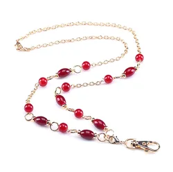 Elegant Beaded Lanyards with ID and Keychain Holder - Fashion Necklace (LA170)