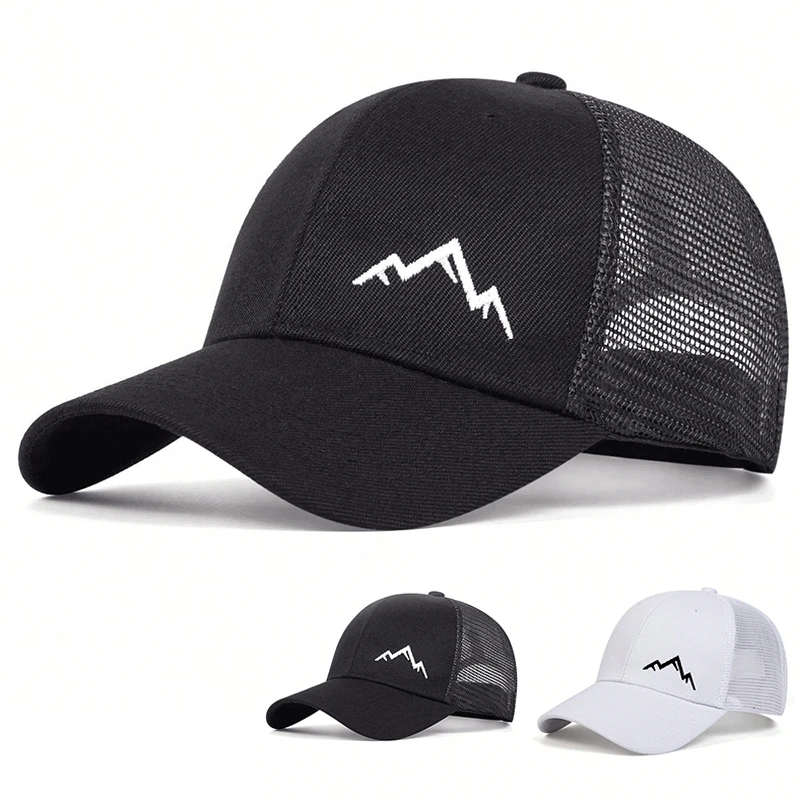 Unisex Mountain Range Stickerei Baseball Net Caps Frühling und Sommer Outdoor Einstellbare Casual Hüte Hip Hop Hut Sonnenschutz Hut – Detail 1