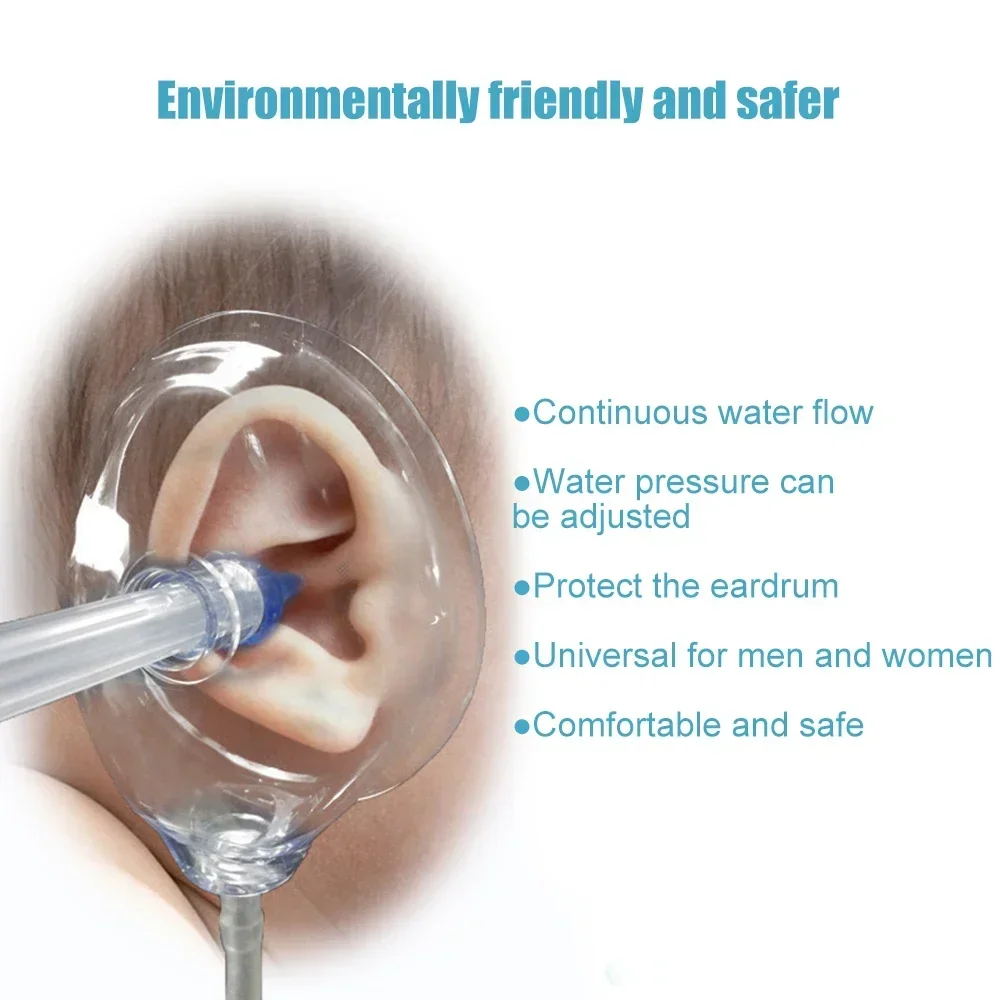 Ear Wash Cleaner Bottle 500ml Earwax Removal Tool Adults Kids  Water Irrigation Bottle Ear Care Spiral Washing Safety Squeeze 4