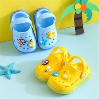 Children New Cute Cartoons Kids Mules Clogs Summer Garden Beach Slippers Sandals Cave Hole Baby Shoes For Boys Girls 4