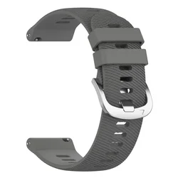 Silicone Replacement Strap for Garmin Watches - 20mm & 22mm Wristband Bracelet (Mystic Grey)
