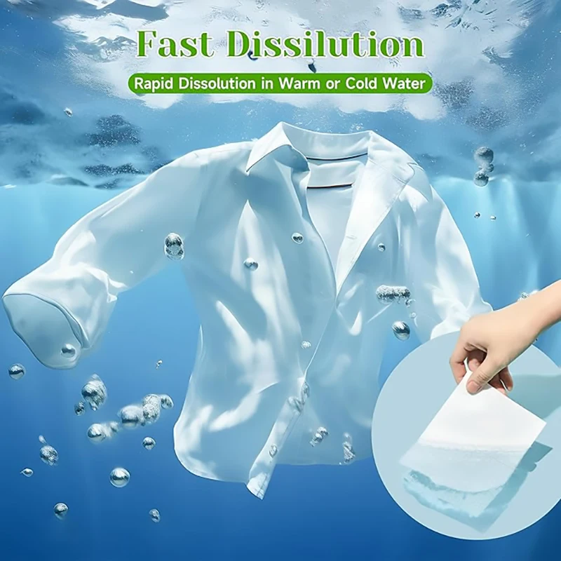 Laundry Detergent Sheets Travel No Plastic Jug Fresh Scent 160/100/40 sheets