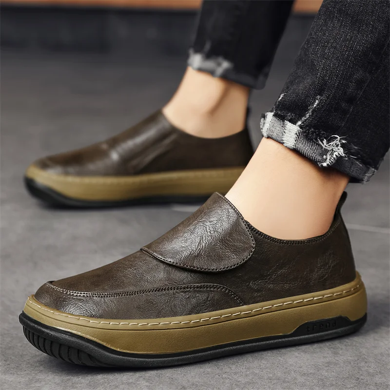 Hot Selling Small White Shoes Europe America High-end Business Shoes Men's Casual Shoes Loafers Men's Genuine Leather Shoes