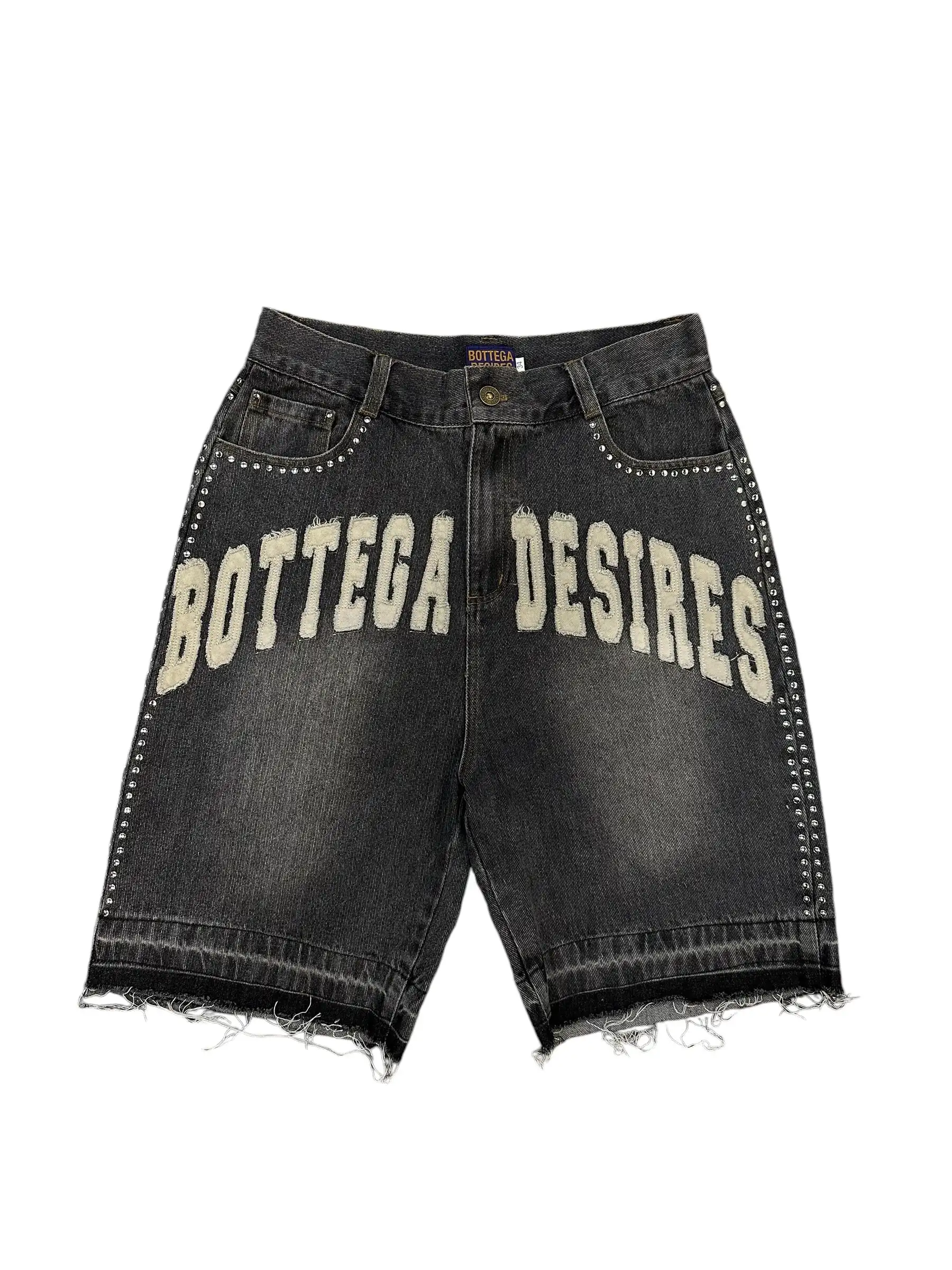 【SATIIIZ】Lafone Vintage Washing Cargo Bermuda Denim Pants SATIIIZ】Lafone Vintage Washing Cargo Bermuda Denim Pants