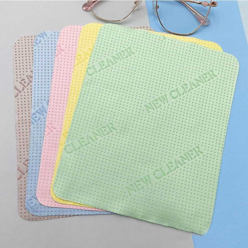 5pcs Non-slip Wipes Cleaner Clean Glasses Lens Cloth For Sunglasses Microfiber Eyeglass Clothes For Camera Computer Customized