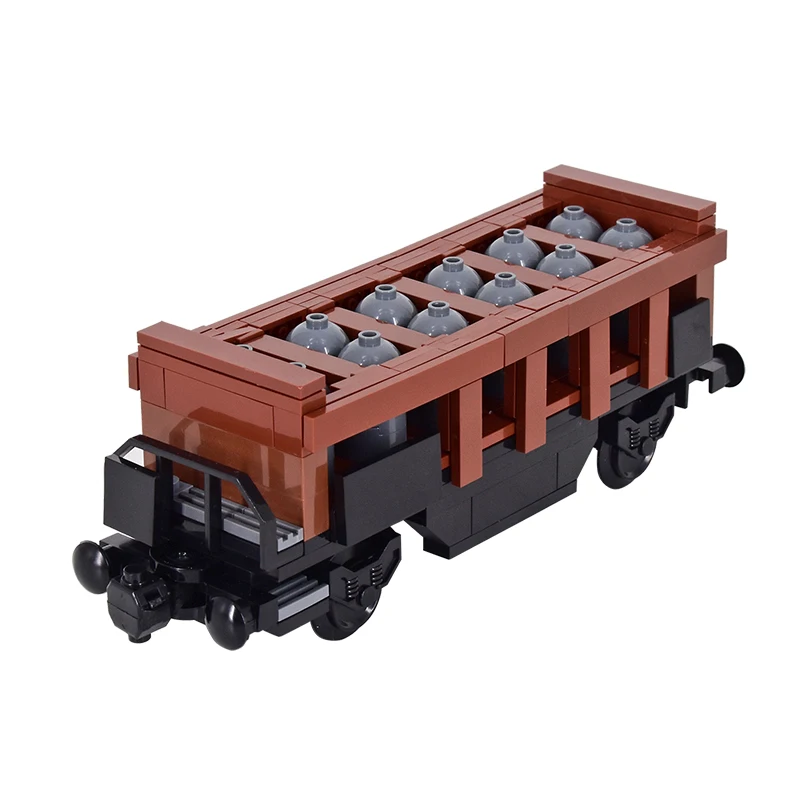 MOC 도시 크리 에이 티브 아이디어 기차 기본 휠 캐리지 빌딩 블록 벽돌 조립 어린이를위한 DIY 장난감 크리스마스 선물