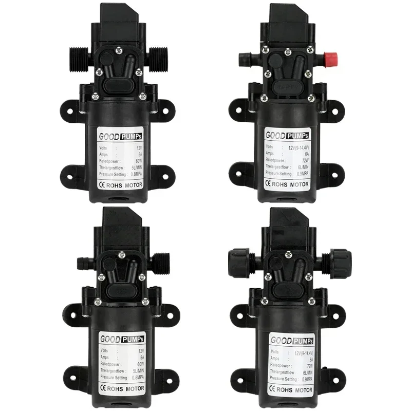 Water Pump 1pcs Automatic Flow Switch 6L/Min DC12V 70W 130PSI AUTO Diaphragm Self Priming Pumps