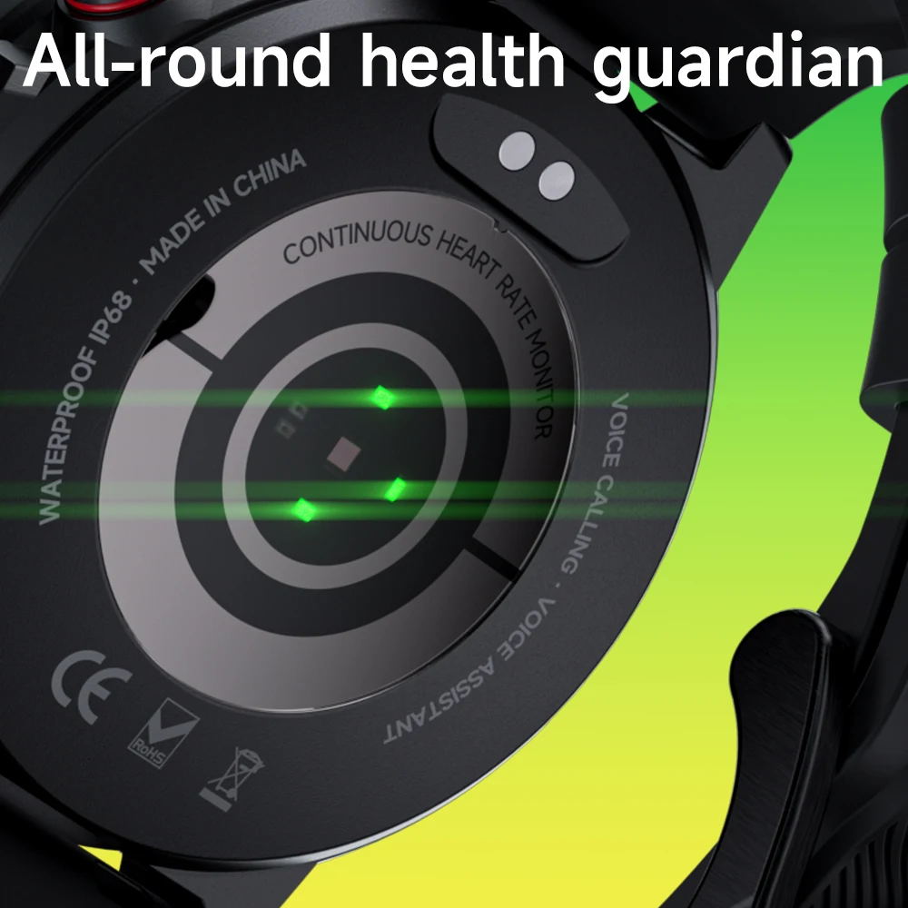 Lokmat-zeus Pro Amoled Relógio Inteligente Tela Redonda bt Calls Fitness Tracker Monitor de Freqüência Cardíaca para Telefone Inteligente 143 - Image 2