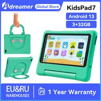 (Clearance)7 Inch Kids Tablet Android13 3GB+32GB  WIFI Google Play Children Tablet for kids in Hebrew Kids-proof Case 3000mAH