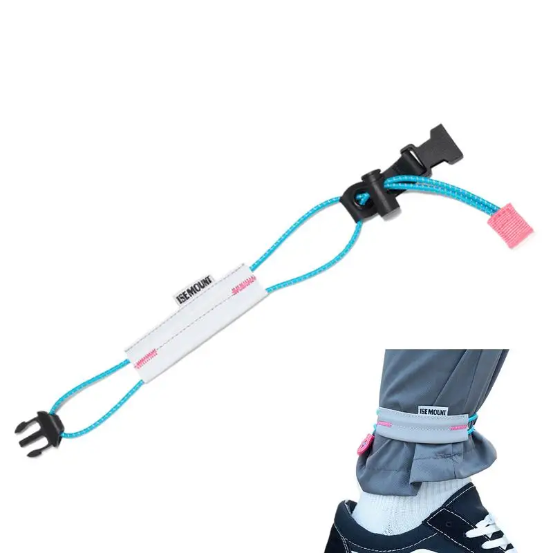 Pant Leg Straps For Biking Cycling Trousers Band Adjustable Elastic Cycling Accessory Reflective Daily Use Straps For Biking
