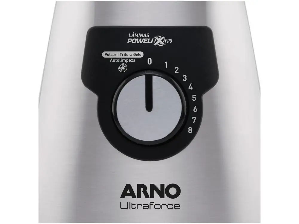 Liquidificador Arno Ultraforce LN92 8 Velocidades 1400W Prata - 110V 5