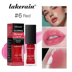 Radiant Pink Lip Oil Gloss - Moisturizing & Nourishing Jelly (Color 6)