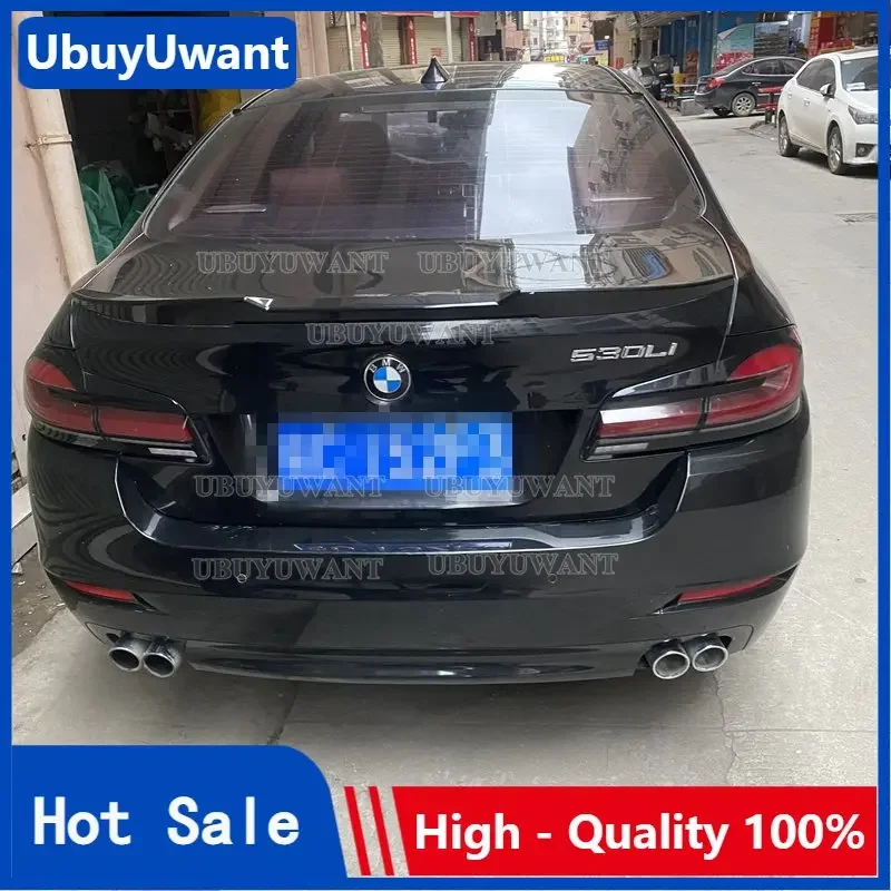 Per Bmw Serie 5 F10 Spoiler M4 / P Style Carbon Look Ala Posteriore 2010-2017 F10 F18 Spoiler Roof Wing Accessori Sportivi Kit Carrozzeria