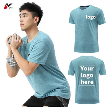 Custom Mens Running Shirt Short Sleeve Gym Fitness T Shirt outdoor Training Quick Dry Breathable Sports T-shirt For Women 9146 1