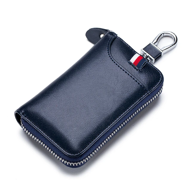 Men's Leather Key Wallet Waist Hanging Key Purse Peanut Housekeeper Covers  Zipper Pouch Keychain Women Organizer Car Key Holder - AliExpress