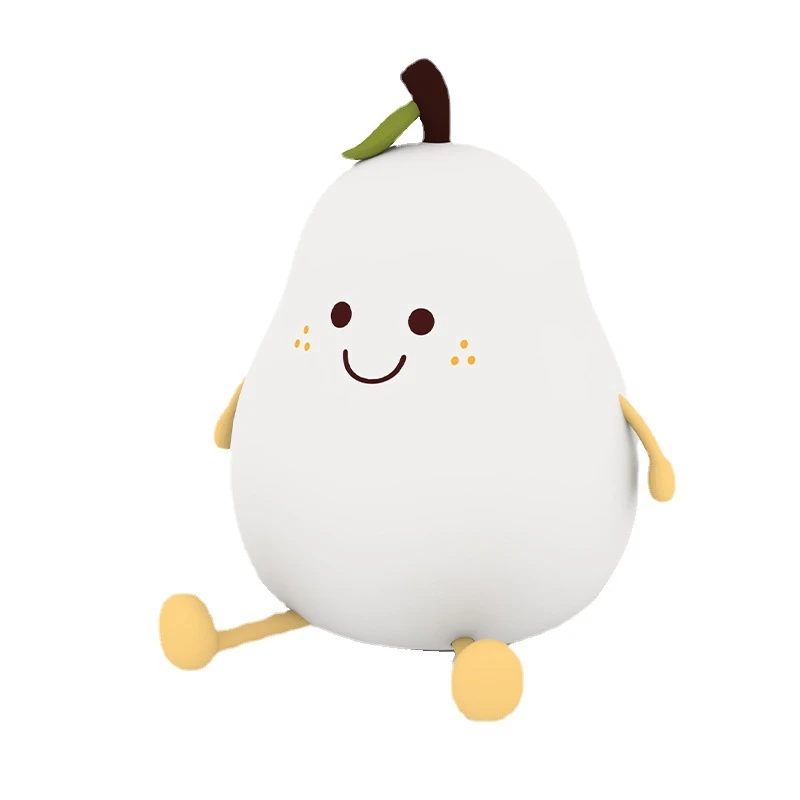 

Night Light for Kids, Silicone Nursery Pear Lamp, Fruit NightLight, Night Lamp for Bedroom, Bedside Lamp