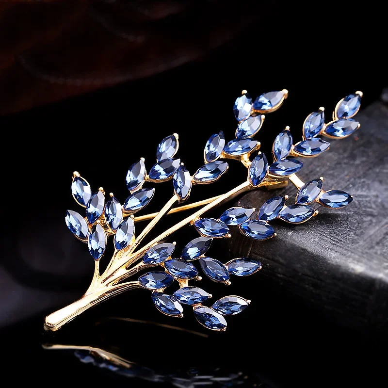 Wheat Ear Flower Crystal Brooches Bouquet Women Brooch Pin Jewelry Accessories wheat brooches flower brooch crystal brooch pin brooches clothing brooch