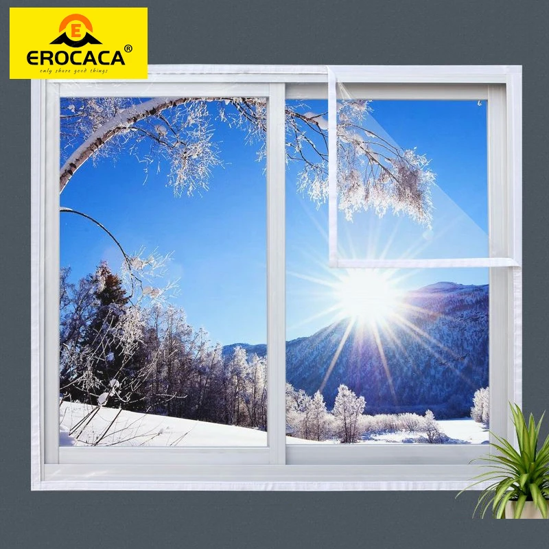 Fenster Wärme isolation folie warme Folie im Winter selbst klebende  Schleimhaut schützende Energie transparente weiche Glas folie für Fenster -  AliExpress