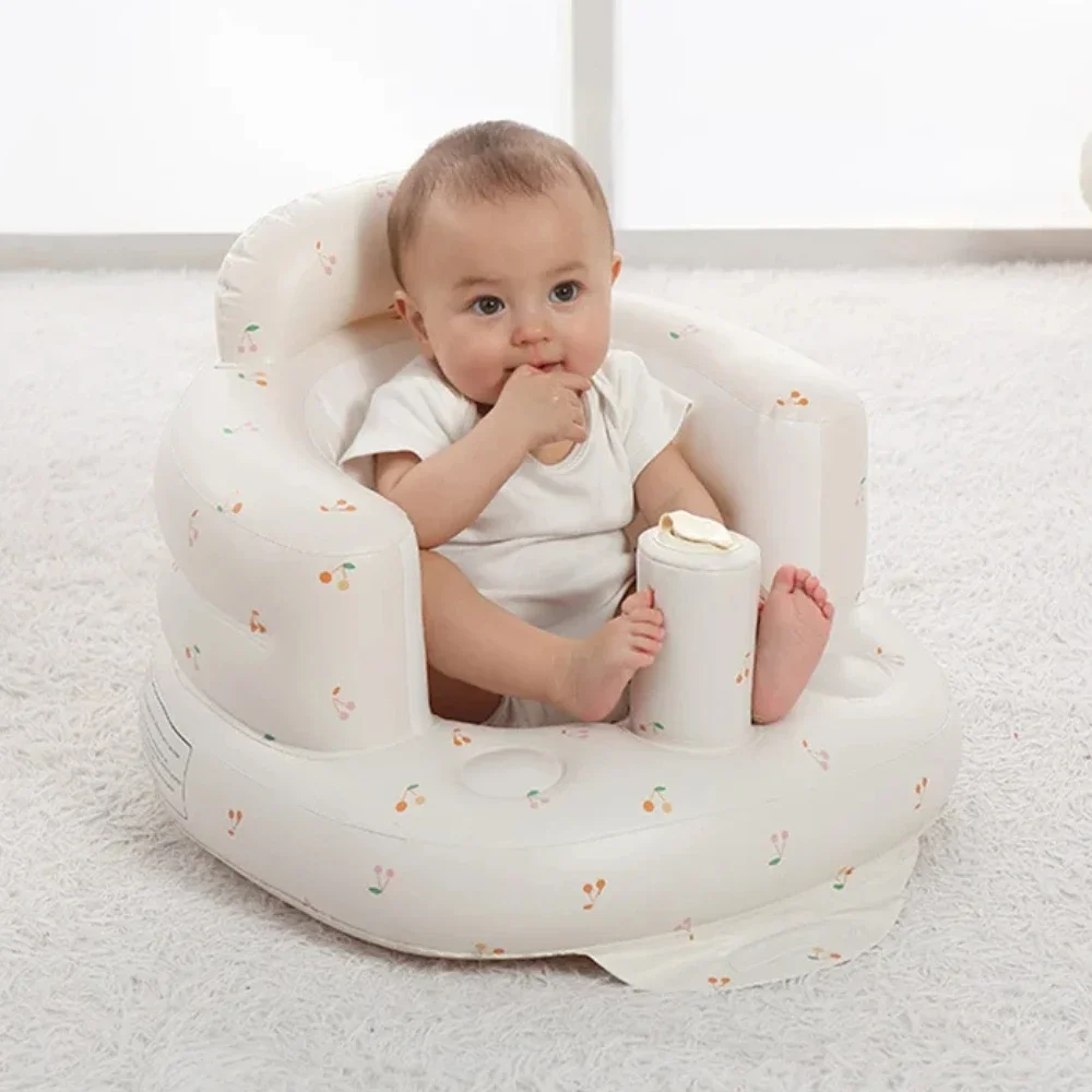 Kids Sofa for Kids Baby Inflatable Sofa Children Puff Portable Bath Chairs PVC Multifunctional Seat Practice Sitting Bath Stool