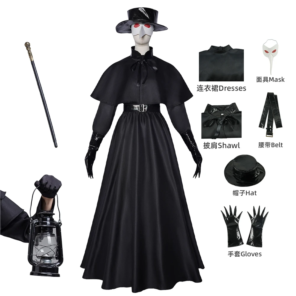 Carnevale Halloween Coppie Costume da dottore della peste Medioevo  Infermiera di guerra Becco di uccello Tutina Cosplay Fancy Party Dress -  AliExpress, image size:1000x1000