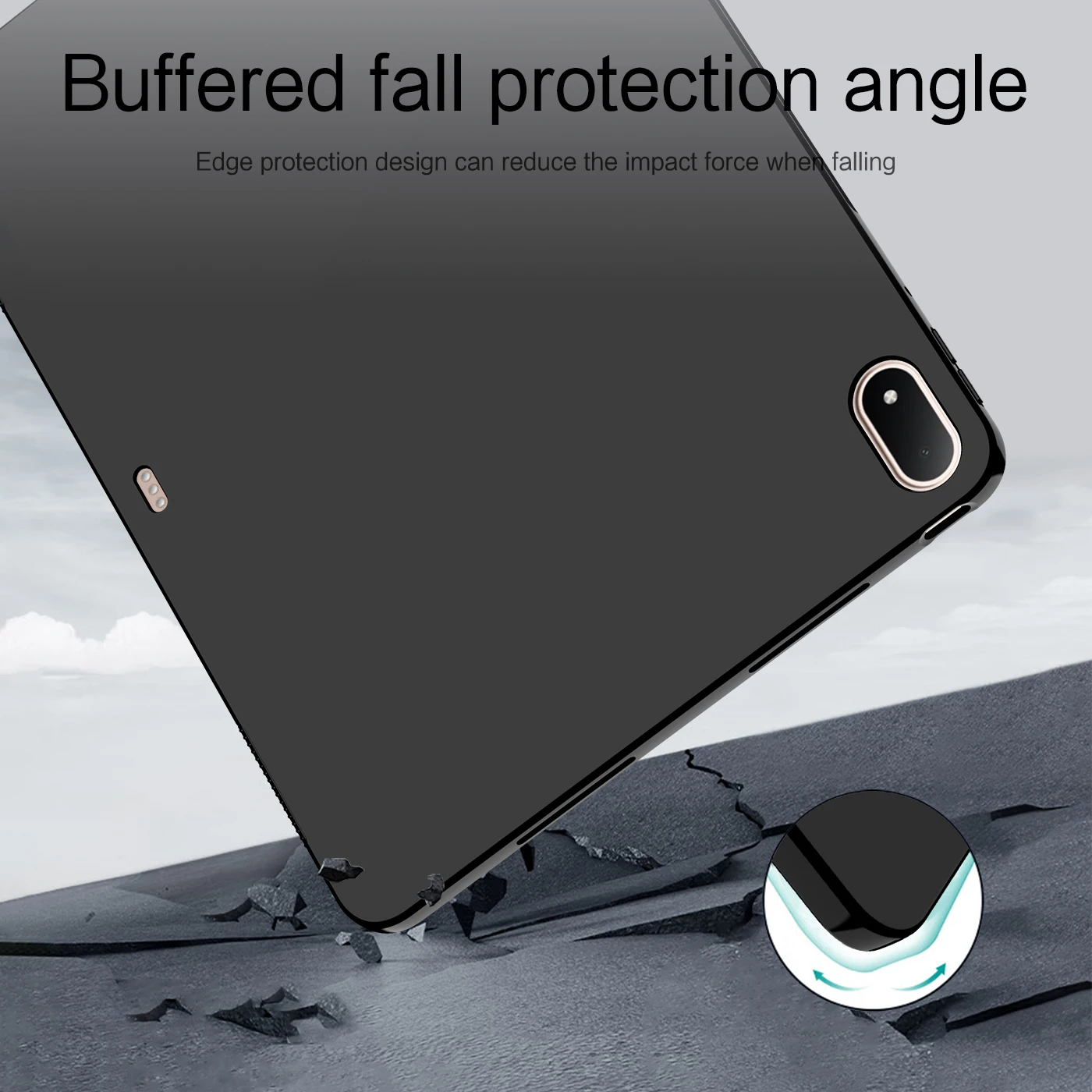 Durable Silicone Tablet Soft Case - 13.2 Inch TPU Back Cover Shell
