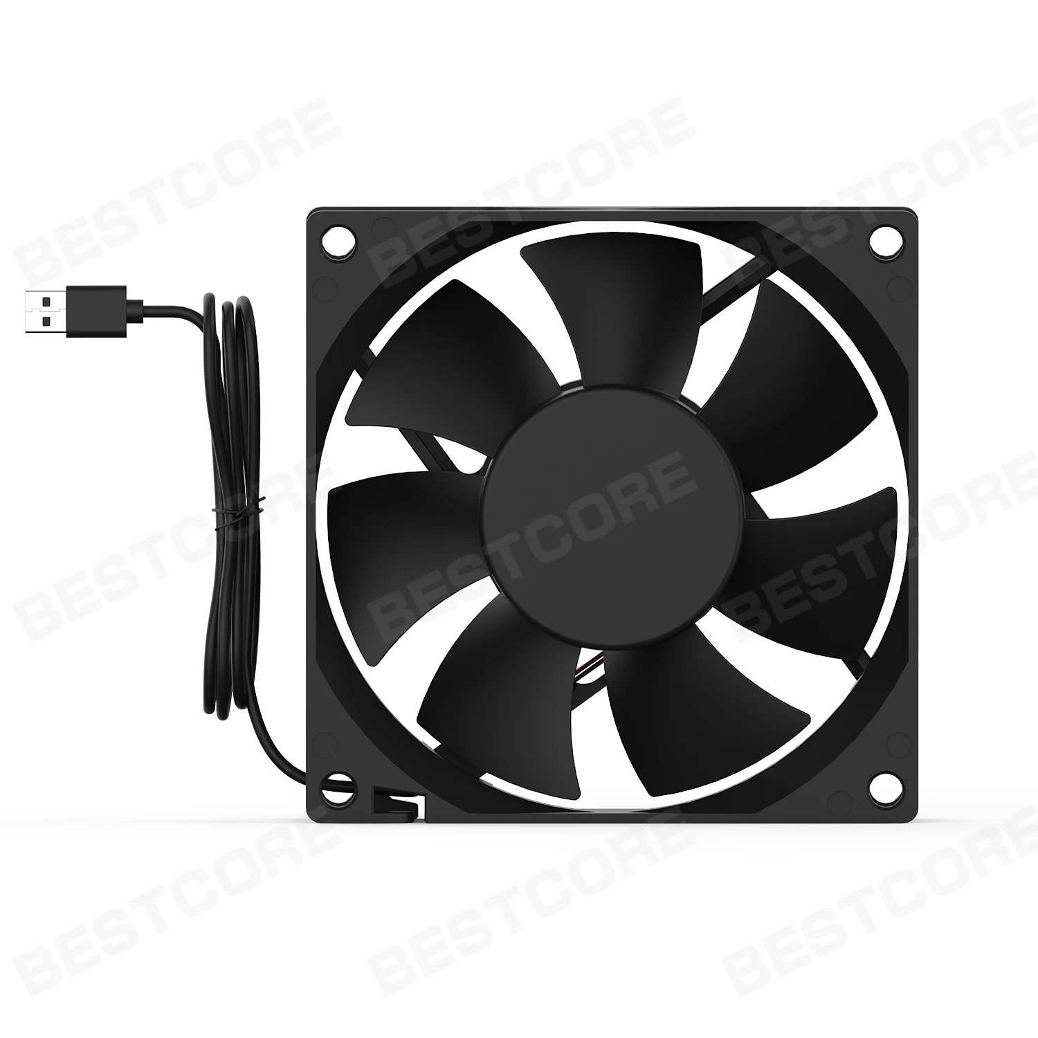 Younun-ventilador sem Escova Manga e Rolamento de Esferas Duplo Axial 80 mm 8025 80x80x25 mm 5v 12v 24v dc 1pc - Imagem 2