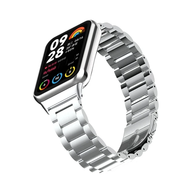 Premium Stainless Steel Bracelet Strap for Smartwatches - Elegant Replacement Band Accessories