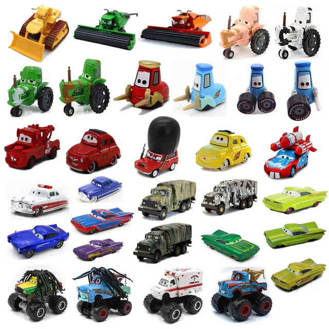 Disney Pixar Cars 2 3 Toy Vehicles special style Harvester Bullfighter Bulldozer Metal Car Toy Kids Birthday Gift boy toy 1