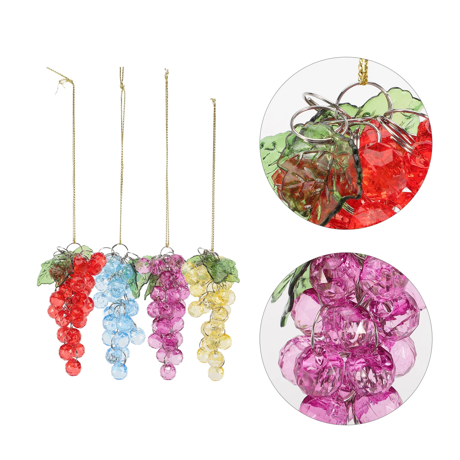 

England Football Bunting Grape Hanging Decor Ornament Party Decoration Xmas Tree Pendant Acrylic Grapes
