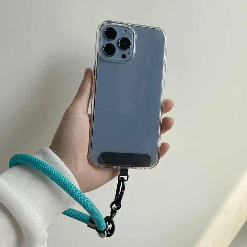 T-shaped Plate Phone Strap Sheet Mobile Phone Case Braid Lanyard Accessories Weave Card for iPhone 12-15 Xiaomi phone lanyard