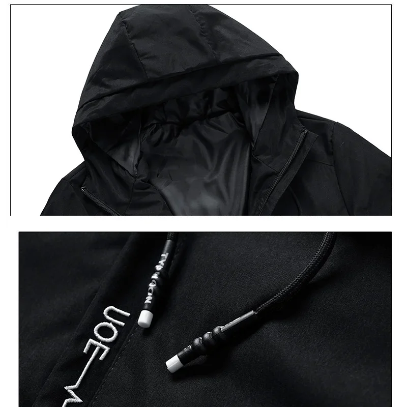 Spring And Autumn Bomber Jacket Men's Windproof Zipper Jacket Casual High Quality Hooded Baseball Jacket Outdoor Sports Jacket