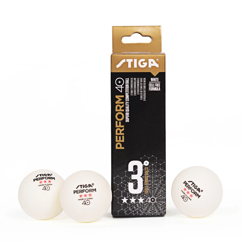 Stiga Table Tennis Balls 3 Star 40+ ABS Plastic Poly Seamed Original Stiga Ping Pong Ball