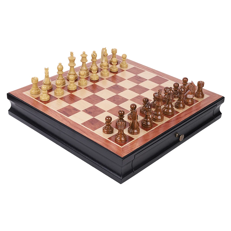 

Luxury Outdoor Chess Desk Vintage Gift Quality Wood Board Games For Children Professional Chessboard Giochi Bambini Table Game
