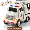 WizKidz Play Ambulance Toy Vehicle Truck With Light & Sound for Kids 3+ Years Old Emergency Rescue Police Fire Helicopter Gifts 2