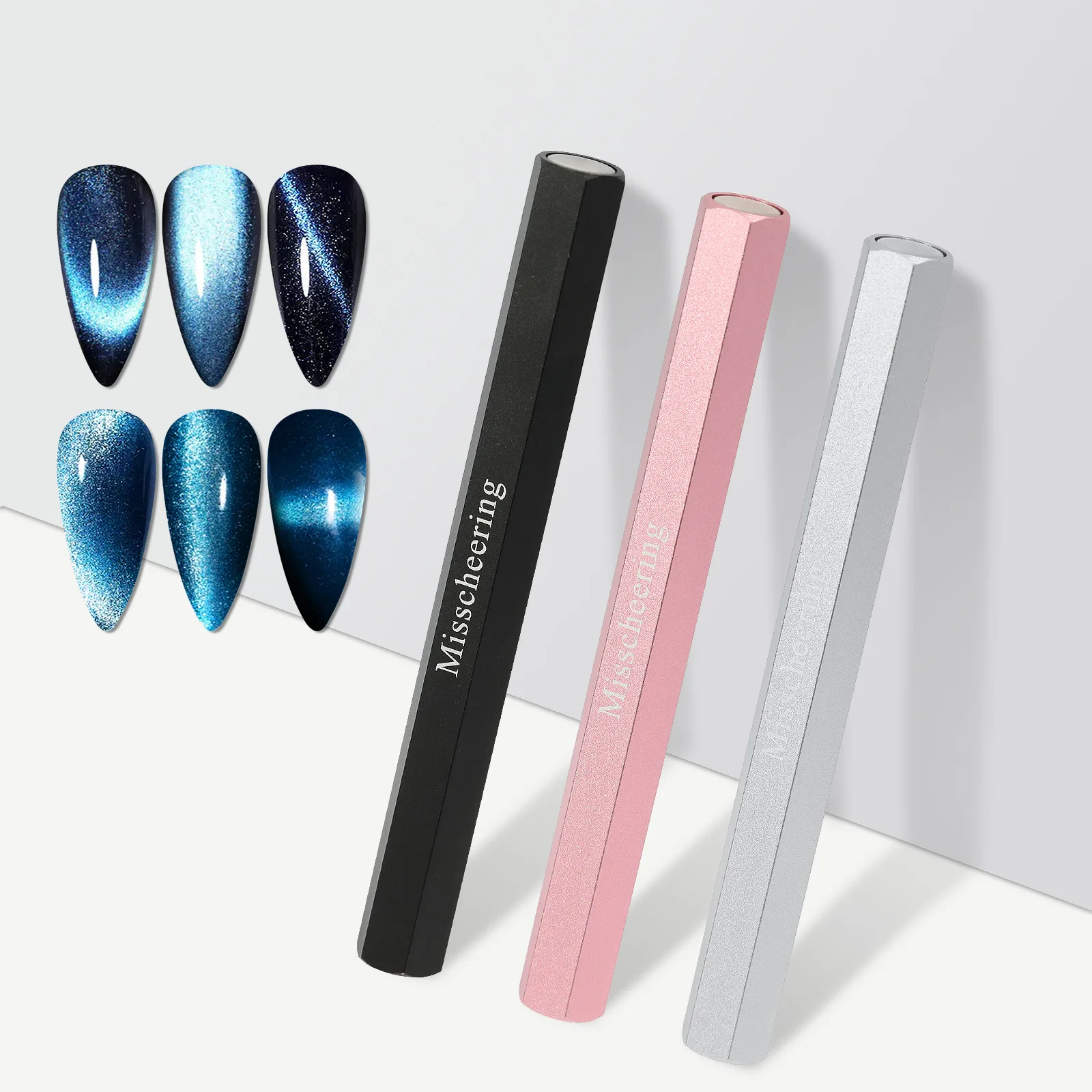 Multi Functional Magnetic Stick For Cat Eye Gel Hexagonal Optimus Nail Enhancement Strong Cat Eye Double-End Thickened Magnet cat eye nail tool magnetic nail art tools magnetic nail pen magnetic nail tools nail care tools