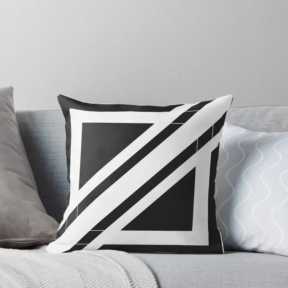 

Black and white modern abstract pattern Throw Pillow