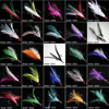 10pcs Treble Fishing Hook With Feather For Minnow Fly Fishing Lures Crankbaits Barbed Annular Sharpened Fishhook 10-3/0# sz024 2