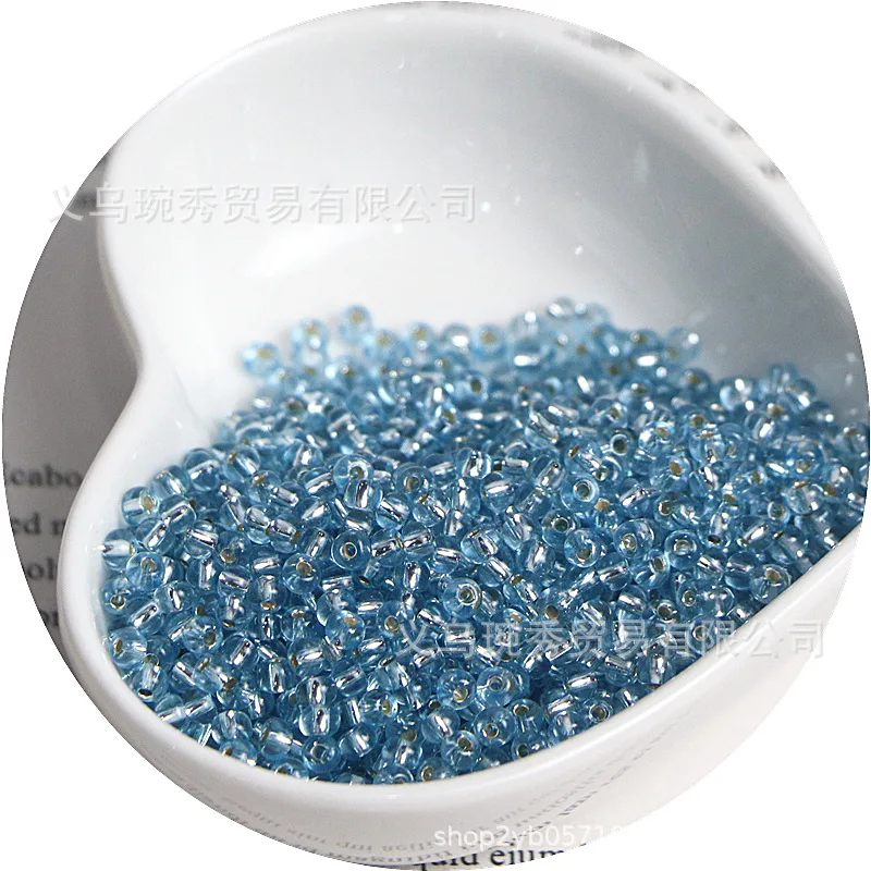 Filled Silver Glass Rice Beads for Handmade DIY Jewelry Accessories