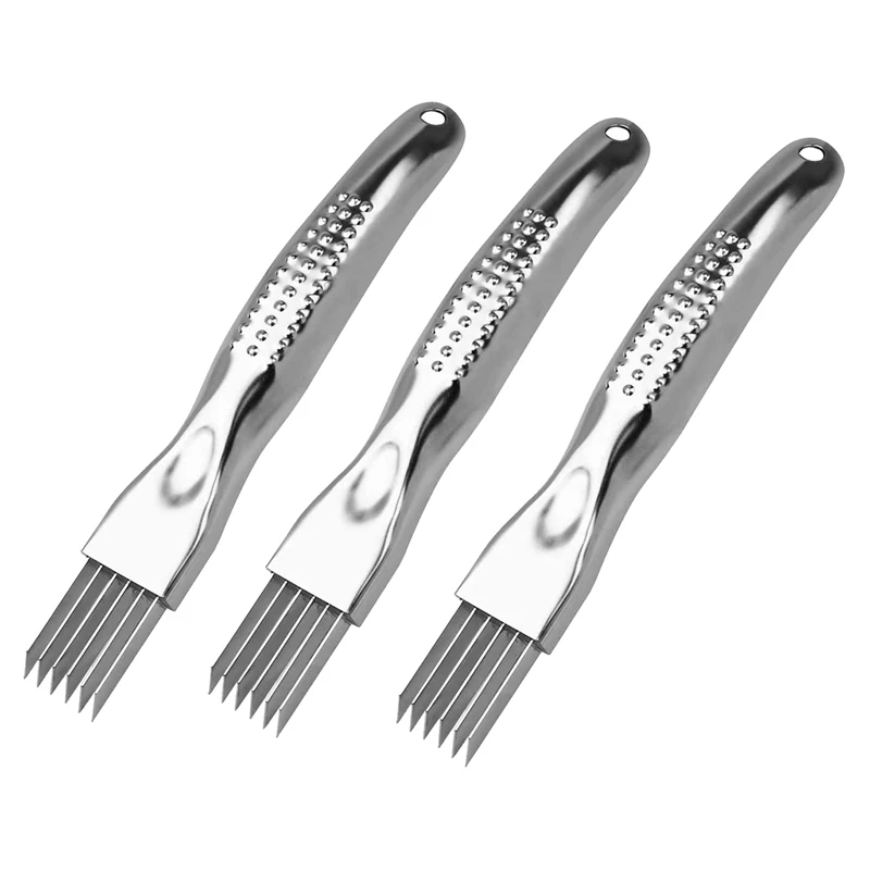 Hot Yo-Kitchen Shred Silk The Knife, Taglierina Per Cipolla Verde Tagliata In Acciaio Inossidabile, Design Con Manico Curvo, Tritatutto Rapido Per Ali